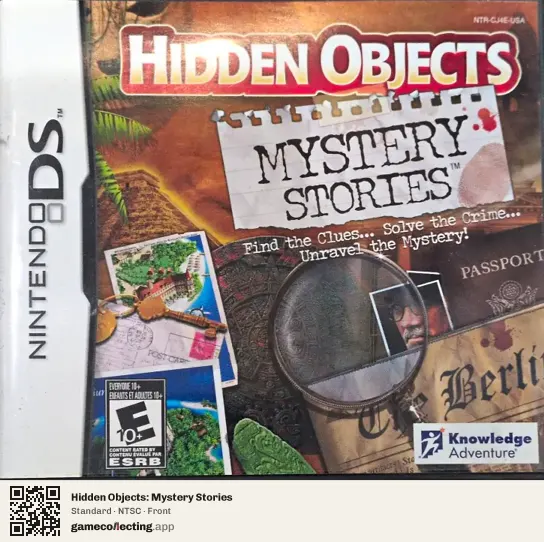 Hidden Objects: Mystery Stories Nintendo DS, NTSC box front