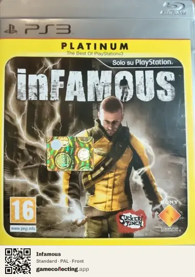 Infamous PlayStation 3, PAL box front