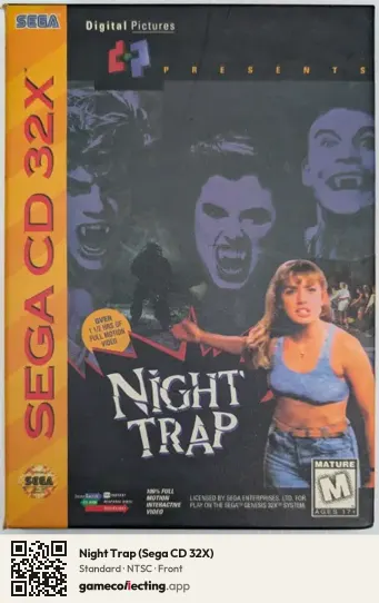 Night Trap (Sega CD 32X) Sega Mega-CD / Sega CD, NTSC box front