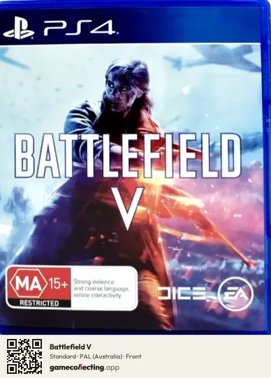 Battlefield V PlayStation 4, Australia box front