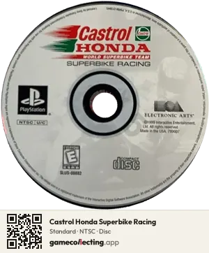 Castrol Honda Superbike Racing PlayStation, NTSC disc