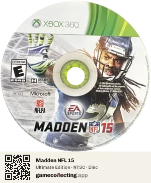 Madden NFL 15 Xbox 360, NTSC disc