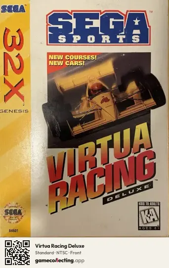 Virtua Racing Deluxe Sega 32X, NTSC box front
