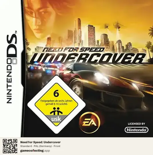 Need for Speed: Undercover Nintendo DS, Germany box front