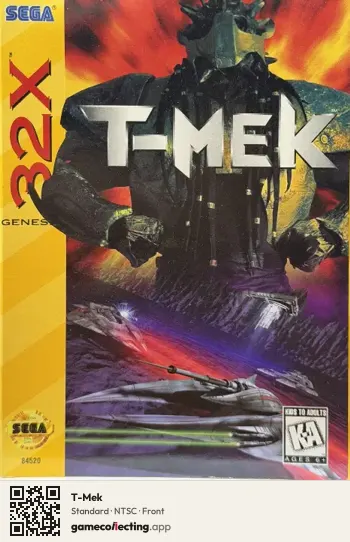 T-Mek Sega 32X, NTSC box front