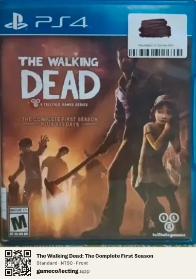 The Walking Dead: The Complete First Season PlayStation 4, NTSC box front