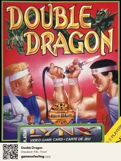 Double Dragon Atari Lynx, PAL box front