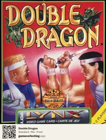 Double Dragon Atari Lynx, PAL box front