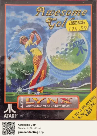 Awesome Golf Atari Lynx, PAL box front