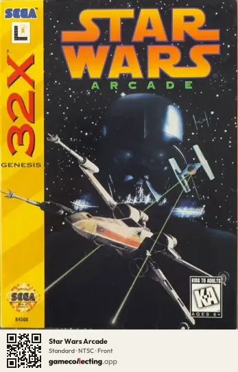 Star Wars Arcade Sega 32X, NTSC box front
