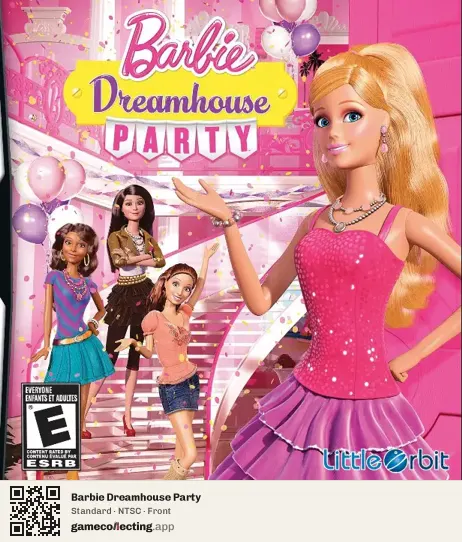 Barbie Dreamhouse Party Nintendo DS, NTSC box front