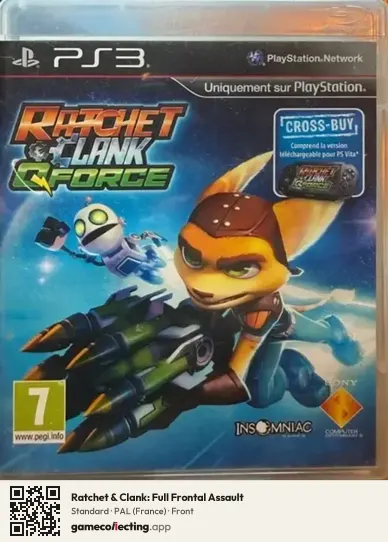 Ratchet & Clank: Full Frontal Assault PlayStation 3, France box front