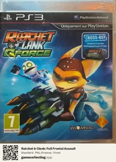 Ratchet & Clank: Full Frontal Assault PlayStation 3, France box front