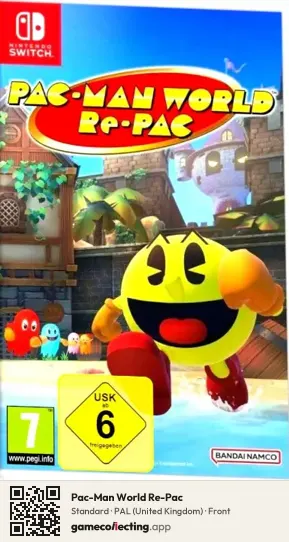 Pac-Man World Re-Pac Nintendo Switch, United Kingdom box front