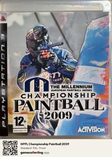 NPPL Championship Paintball 2009 PlayStation 3, PAL box front