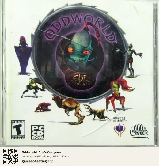 Oddworld: Abe's Oddysee Computer, NTSC box front