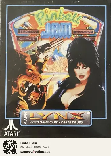 Pinball Jam Atari Lynx, NTSC box front