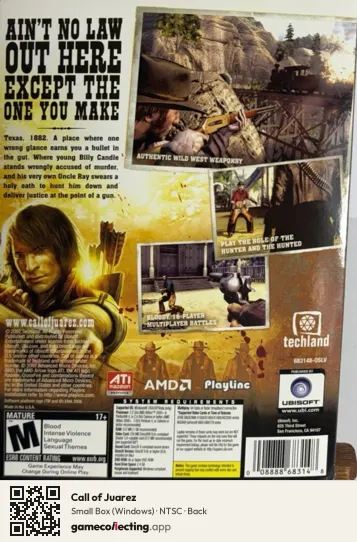 Call of Juarez Computer, NTSC box back