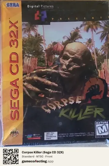 Corpse Killer (Sega CD 32X) Sega Mega-CD / Sega CD, NTSC box front