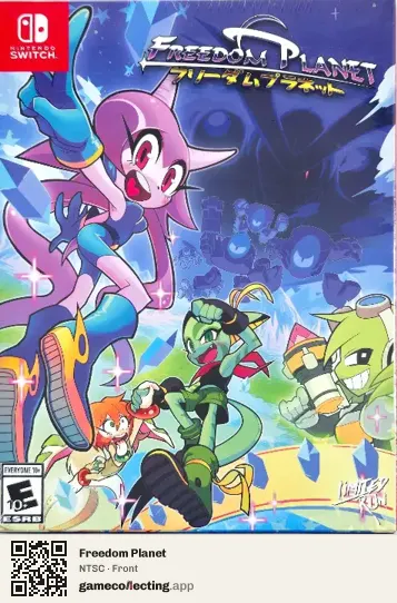Freedom Planet Nintendo Switch, NTSC box front