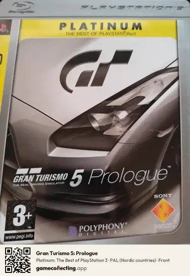 Gran Turismo 5: Prologue PlayStation 3, Nordic countries box front