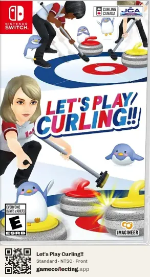 Let's Play Curling!! Nintendo Switch, NTSC box front