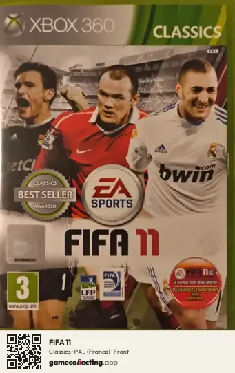 FIFA 11 Xbox 360, France box front