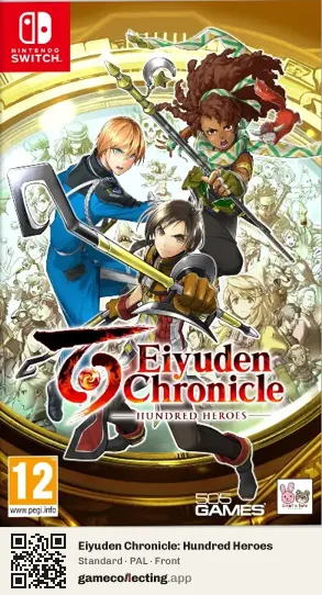 Eiyuden Chronicle: Hundred Heroes Nintendo Switch, PAL box front