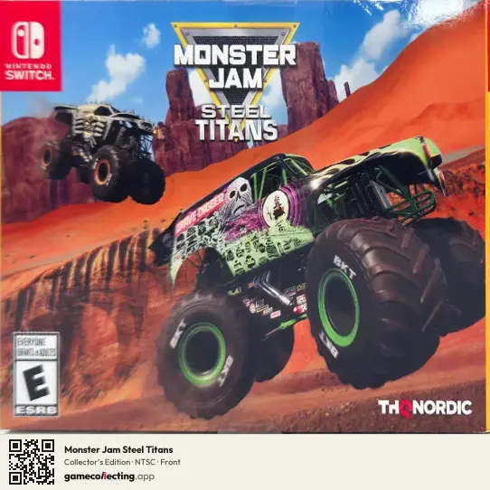 Monster Jam Steel Titans Nintendo Switch, NTSC box front