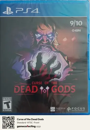 Curse of the Dead Gods PlayStation 4, NTSC box front