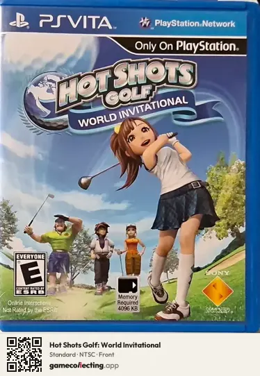 Hot Shots Golf: World Invitational PlayStation Vita, NTSC box front