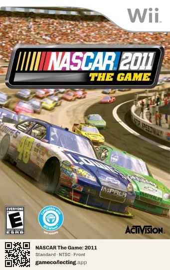 NASCAR The Game: 2011 Nintendo Wii, NTSC box front