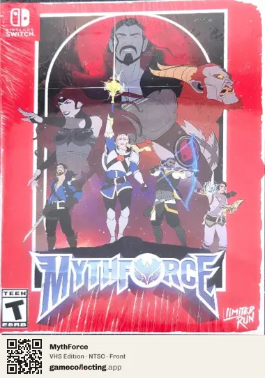 MythForce Nintendo Switch, NTSC box front