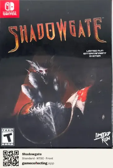 Shadowgate Nintendo Switch, NTSC box front
