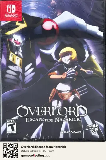 Overlord: Escape from Nazarick Nintendo Switch, NTSC box front