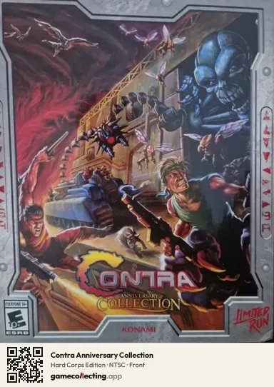 Contra Anniversary Collection PlayStation 4, NTSC box front