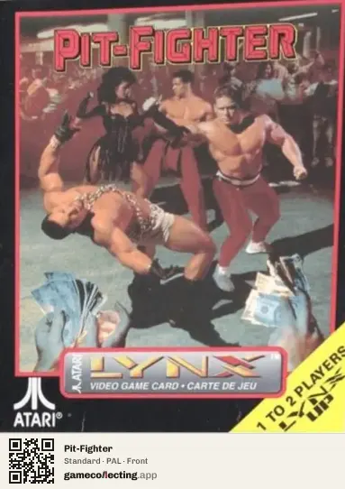 Pit-Fighter Atari Lynx, PAL box front