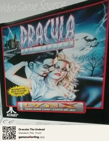 Dracula: The Undead Atari Lynx, PAL box front