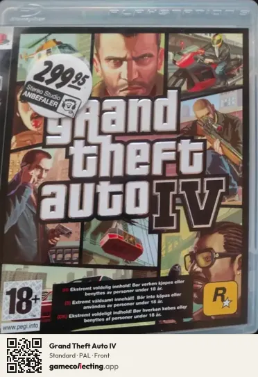 Grand Theft Auto IV PlayStation 3, PAL box front