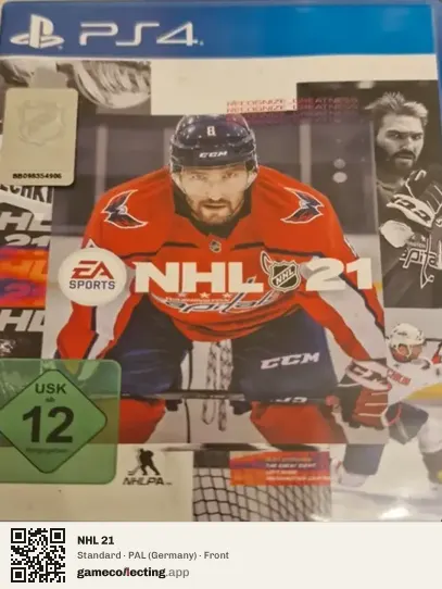 NHL 21 PlayStation 4, Germany box front
