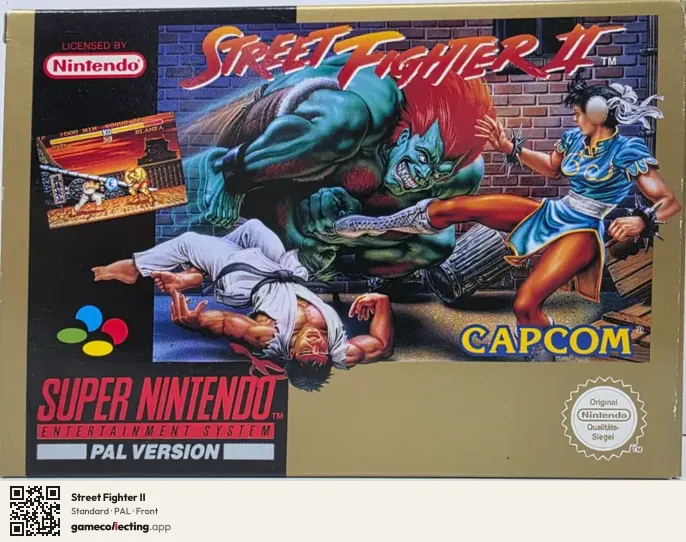 Street Fighter II Super Nintendo Entertainment System, PAL box front