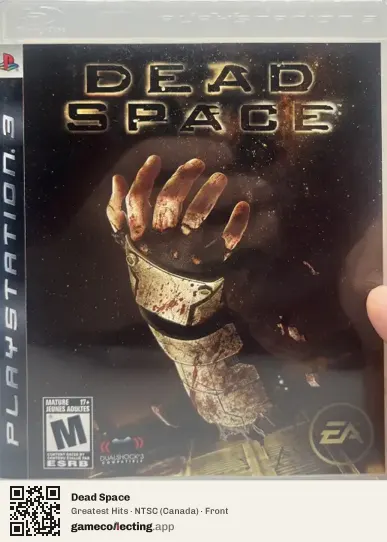 Dead Space PlayStation 3, Canada box front