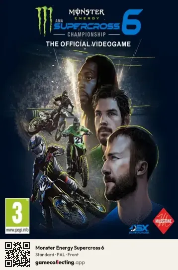 Monster Energy Supercross 6 PlayStation 5, PAL box front