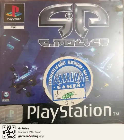 G-Police PlayStation, PAL box front