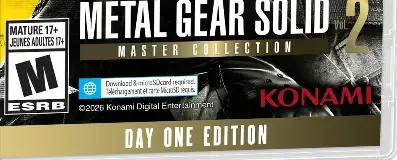 Metal Gear Solid: Master Collection Vol. 2, the ESRB box on its front
