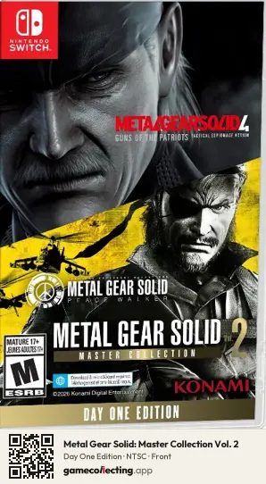 Metal Gear Solid: Master Collection Vol. 2 Nintendo Switch, NTSC box front