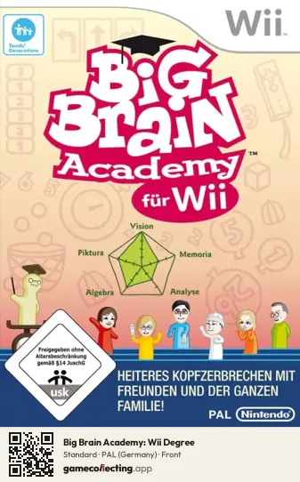 Big Brain Academy: Wii Degree Nintendo Wii, Germany box front
