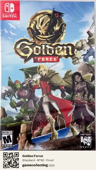 Golden Force Nintendo Switch, NTSC box front