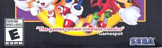 Sonic Origins Plus, the ESRB box on its front