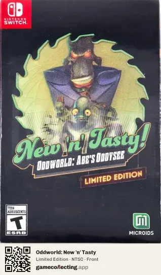Oddworld: New 'n' Tasty Nintendo Switch, NTSC box front